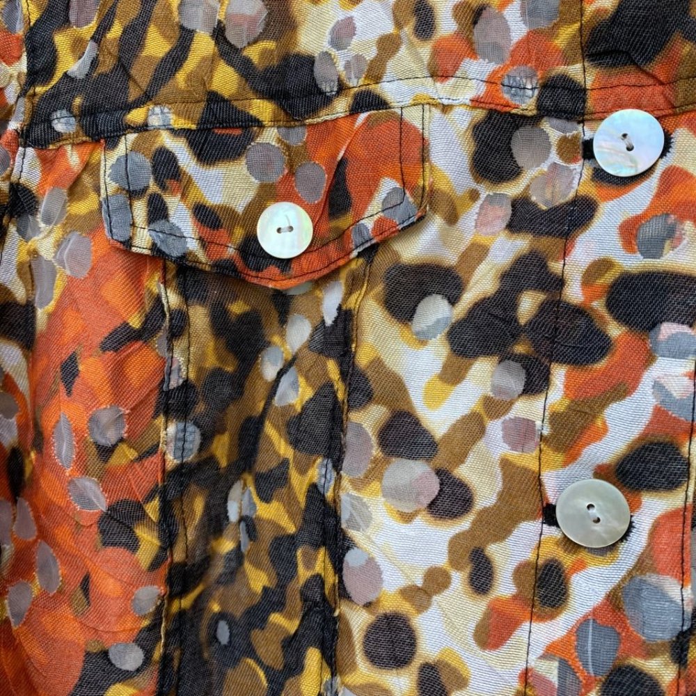 Ruby Rd Petite Linen Blend Multicolor Camouflage … - image 7